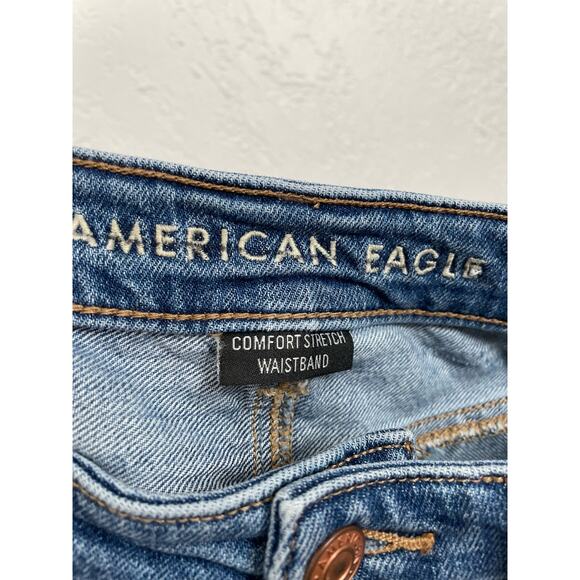 American Eagle Distressed Highest Rise Mom Short Size 0 - Picture 4 of 6